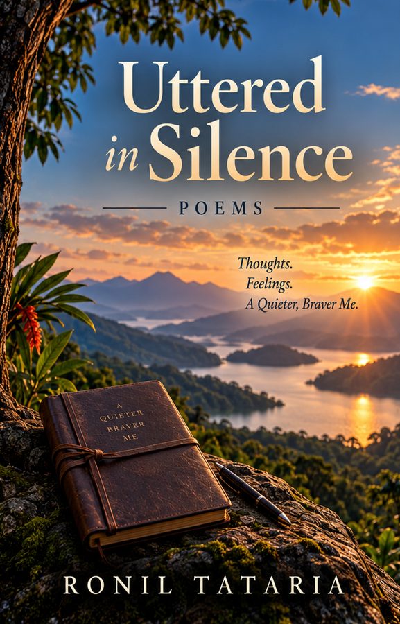 Uttered in Silence by Ronil Tataria, book cover